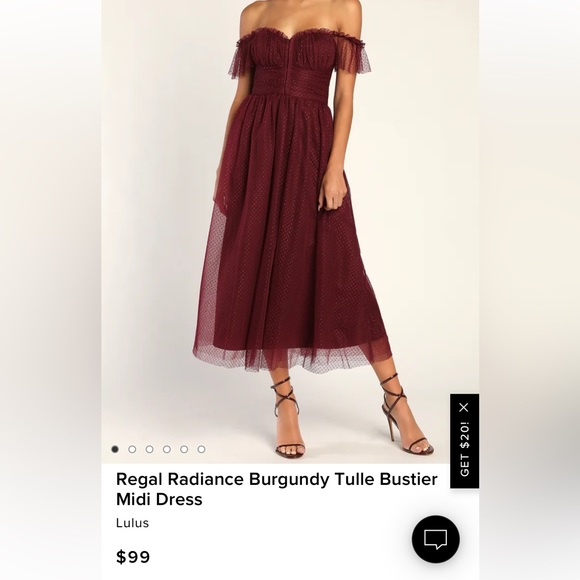 Lulus Dresses & Skirts - Lulus regal radiance burgundy dress